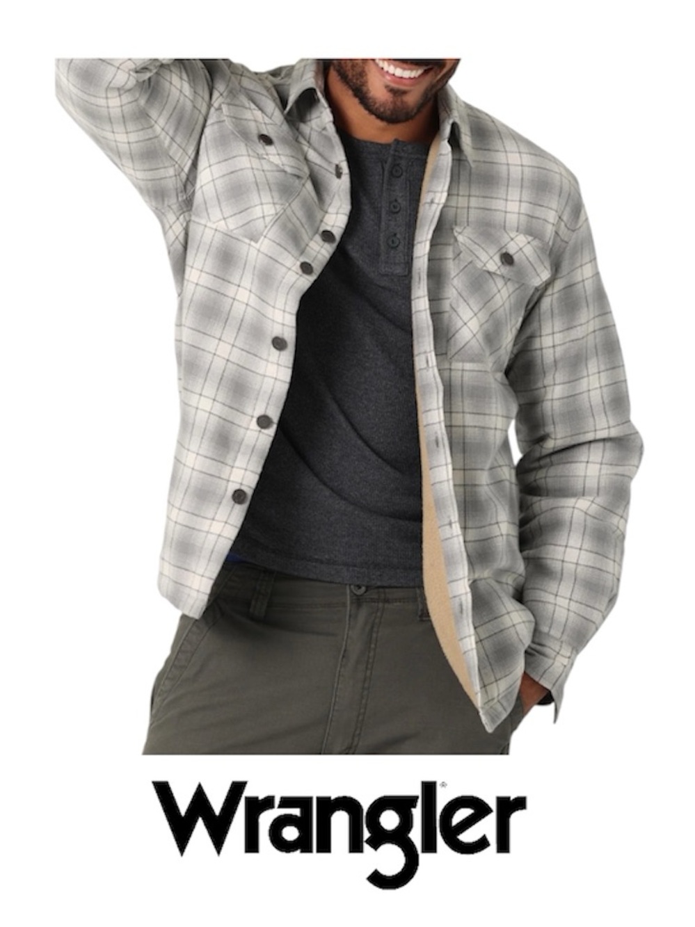 Wrangler Men's Long Sleeve Heavyweight Shirt Size XL